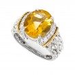 18K/Silver Citrine Ring
