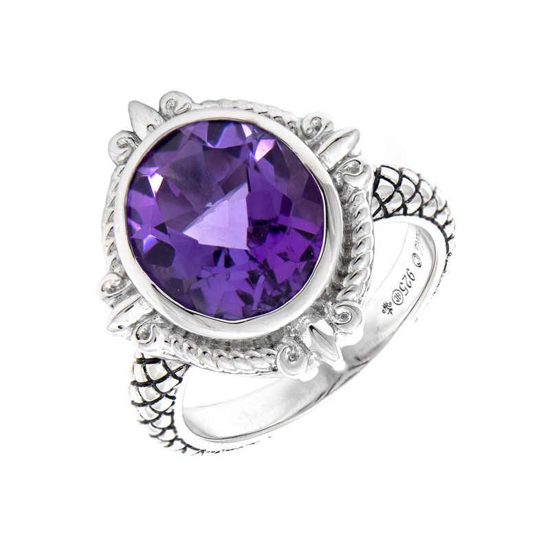 Silver Amethyst Ring