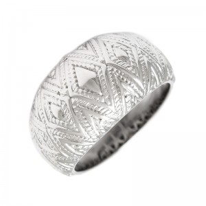 Sterling Silver Tapiceria Silver Ring