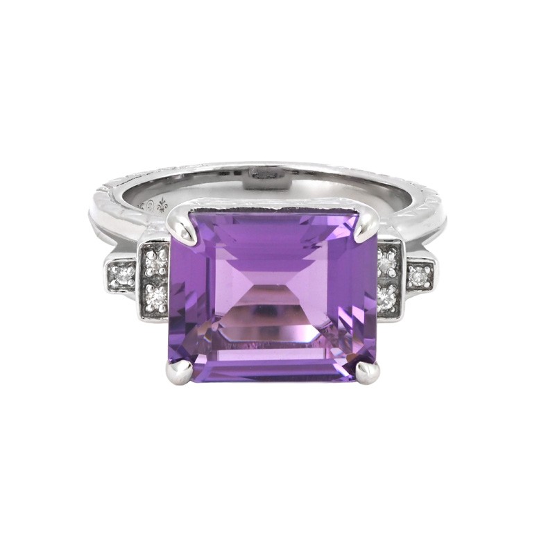 Silver Amethyst Ring