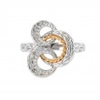 18K/Silver Ring