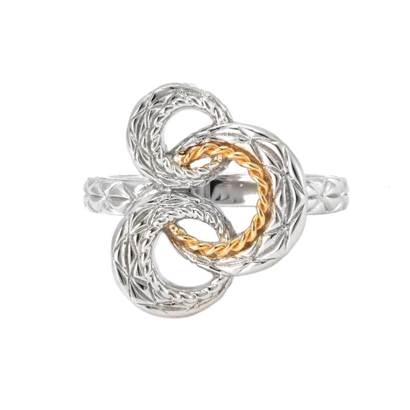 18K/Silver Ring