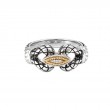 18K/Silver Diamond Ring