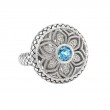 Silver Blue Topaz Ring