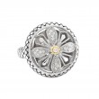 18K/Silver Diamond Ring