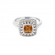 Silver Citrine Ring