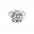 Silver Green Ametyhyst Ring