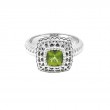 Silver Peridot Ring