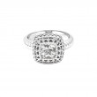 Silver White Topaz Ring