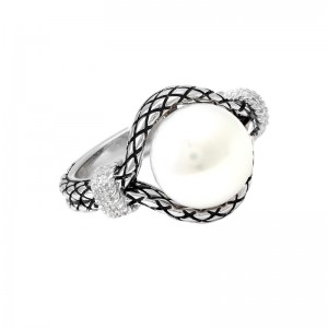 Sterling Silver Marbella Pearl Ring