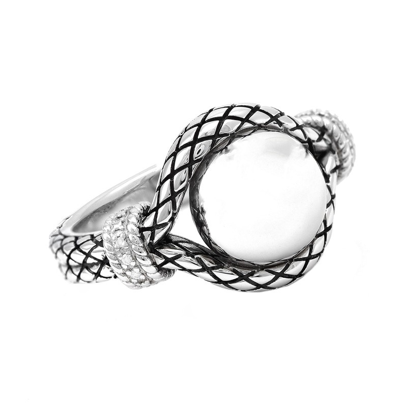 Silver Diamond Ring