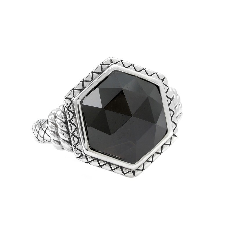 Silver Onxy Ring