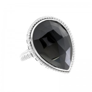 Silver Onyx Ring