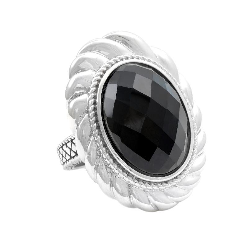Silver Onyx Ring