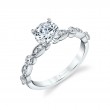 Antique Style Engagement Ring Setting - Florence