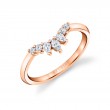 Curved Diamond Wedding Band