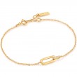 ANIA HAIE 14K GOLD PLATED ON STERLING SILVER GLAM BAR BRACELET