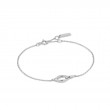 ANIA HAIE STERLING SILVER WAVE LINK BRACELET