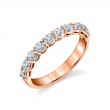 Oval Shaped East to West Wedding Ring - 0.90 CT