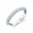 Oval Shaped East to West Wedding Ring - 1.08 CT