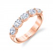 Oval Shaped East to West Five Stone Wedding Ring