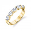 Oval Shaped East to West Five Stone Wedding Ring