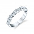 Oval Shaped East to West Wedding Ring - 1.30 CT