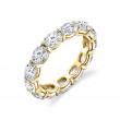 Oval Diamond Eternity Band set East to West