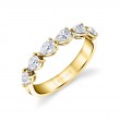 Pear Shaped East to West Wedding Ring - 1.0 CT