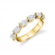 Pear Shaped East to West Wedding Ring - 1.25 CT