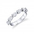 Pear Shaped East to West Wedding Ring - 1.25 CT