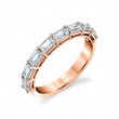 Emerald Cut East to West Wedding Ring - 1.45 CT