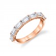 Emerald Cut East to West Wedding Ring - 1.75 CT