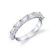 Emerald Cut East to West Wedding Ring - 1.75 CT