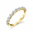 East-West Baguette Diamond Wedding Band