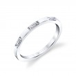 Modern Baguette Wedding Band