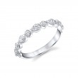 Unique Pear & Round Diamond Wedding Band