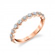 Unique Pear & Round Diamond Wedding Band