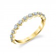 Unique Pear & Round Diamond Wedding Band