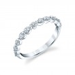 Unique Pear & Round Diamond Wedding Band