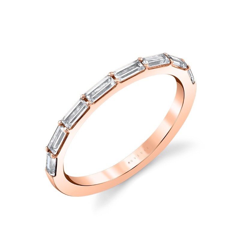 Sleek Baguette Wedding Band