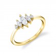 Modern Marquise Diamond Wedding Band