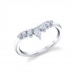 Curved Diamond Wedding Band