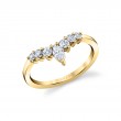 Curved Diamond Wedding Ring