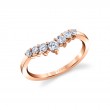 Curved Diamond Wedding Ring