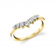 Curved Diamond Wedding Ring