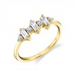 Baguette and Round Wedding Ring