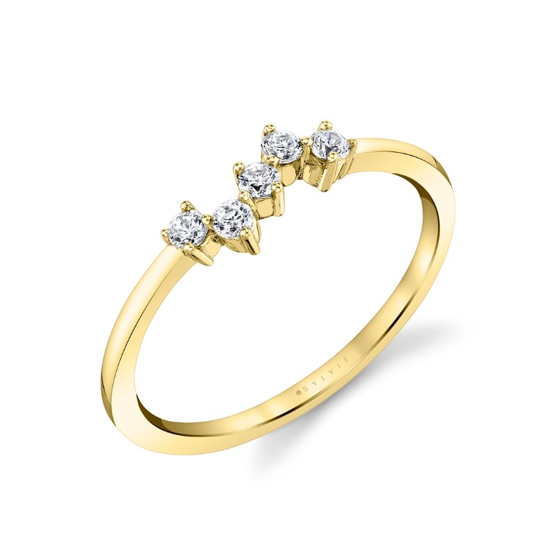 Round Cluster Wedding Ring