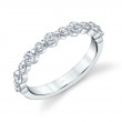 Alternating Shared Prong Wedding Band