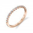Stackable Wedding Band - Cerise